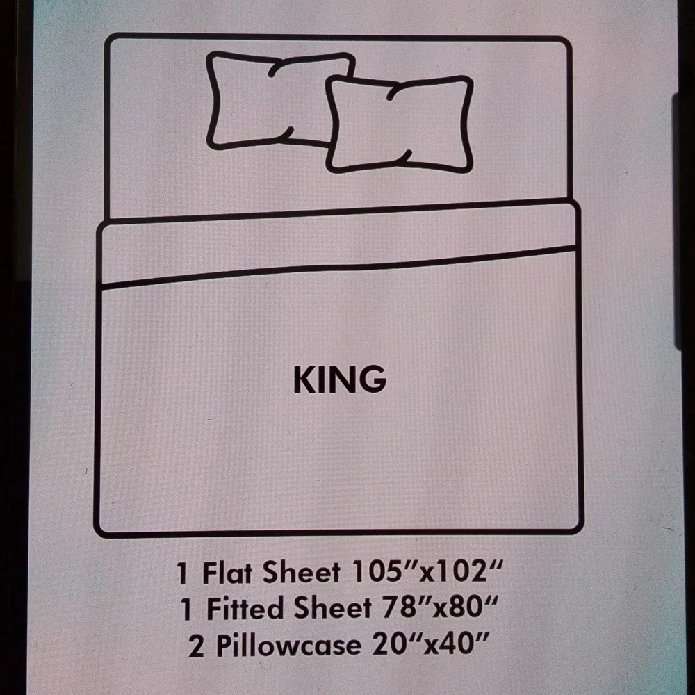 NIB- Brylane Home 4pc King Sheet Set